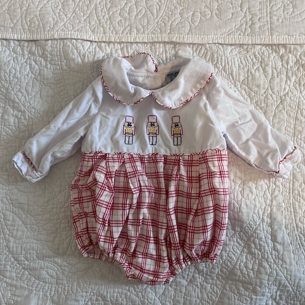 The Smocked Bear Nutcracker Bubble, size 6m